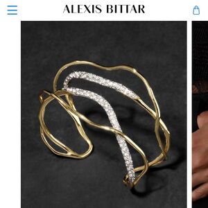 Alexis Bittar Twisted Gold and Silver Bracelet